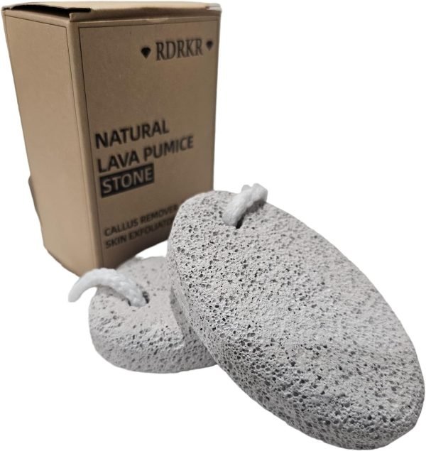 Natural Pumice Stone for Feet Pedicure Skin Callus Remover Foot Scrub Exfoliator - Image 2