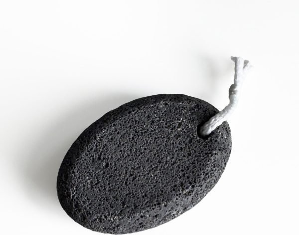 Pumice Stone Foot and Hand Scrubber - Natural Lava Stone for Callus Remover, Foot Exfoliation, Hand Scrub, Pedicure Tool, Dry Skin Remover, Promote Healthy Foot and Hand Care (Black) - Image 2